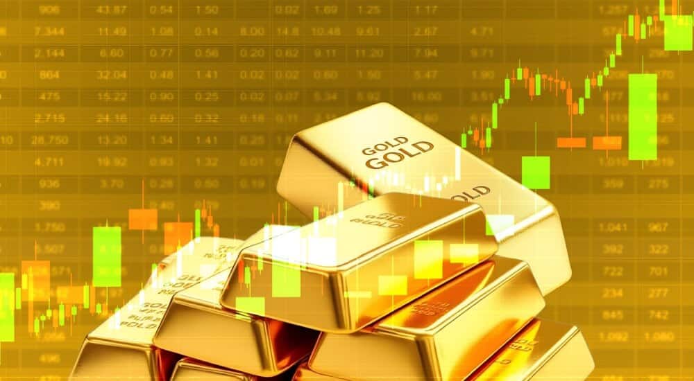 Gold prices spike to over 2-week high