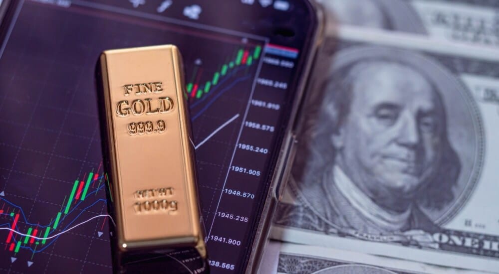 Gold shines brighter as US dollar falls