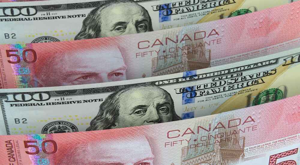 CAD falls versus USD following inflation data